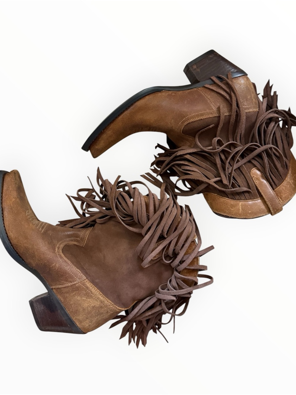 Ariat Gold Rush fringe western boots br - Picture 2 of 8